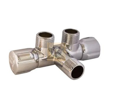 Everline Sarokszelep dupla 1/2"-1/2"-1/2" RB-RC1212