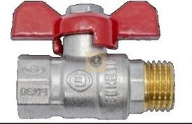 Ermetiq Golyóscsap pillangó kar 1"KB FIX ER-DMF11A